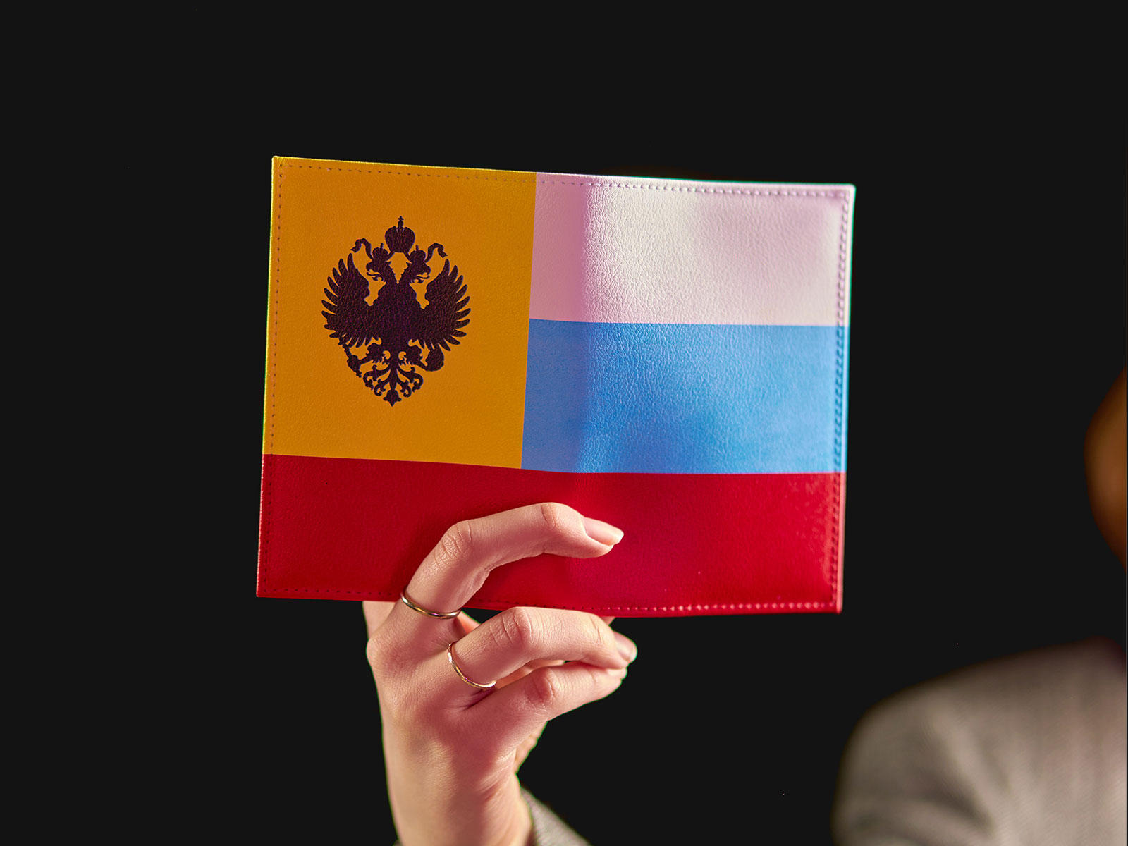 Обложка для паспорта Русский флаг